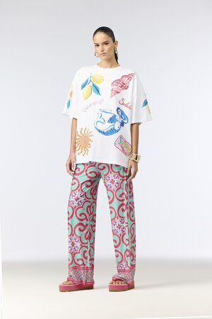 Tričko Goldbergh Medira Short Sleeve Top White