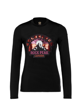 Tričko Goldbergh Rock Peak L/S Tee Black Tričko Goldbergh Rock Peak L/S Tee Black