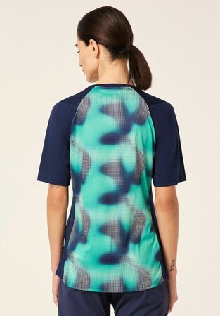 Tričko Oakley W Maven Coast SS Jersey Organic Spots Mint Green Tričko Oakley W Maven Coast SS Jersey Organic Spots Mint Green