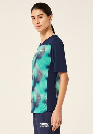 Tričko Oakley W Maven Coast SS Jersey Organic Spots Mint Green Tričko Oakley W Maven Coast SS Jersey Organic Spots Mint Green