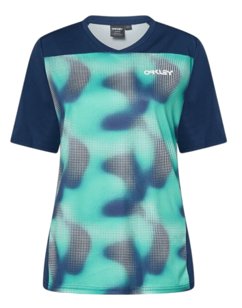 Tričko Oakley W Maven Coast SS Jersey Organic Spots Mint Green Tričko Oakley W Maven Coast SS Jersey Organic Spots Mint Green