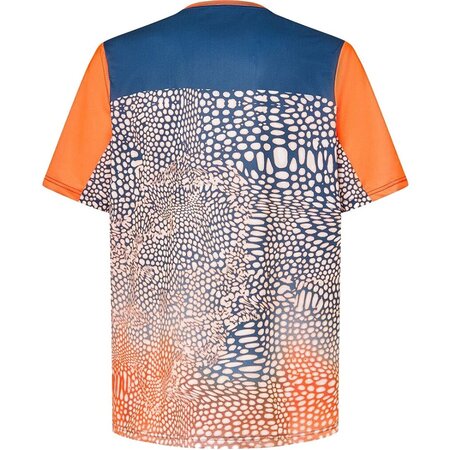 Tričko Oakley Maven Coast SS Jersey Distorted Frogskin Black/Orange
