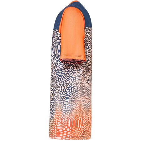 Tričko Oakley Maven Coast SS Jersey Distorted Frogskin Black/Orange