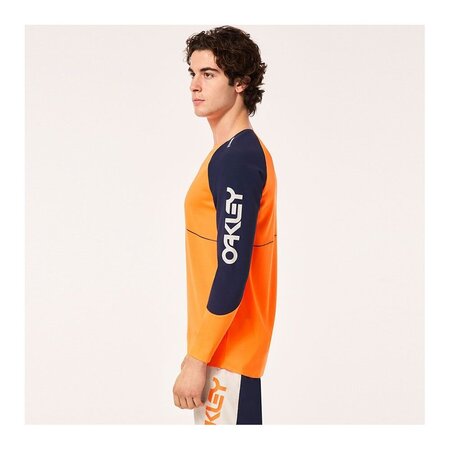 Tričko Oakley Maven Scrub LS Jersey Orange/Blue Tričko Oakley Maven Scrub LS Jersey Orange/Blue