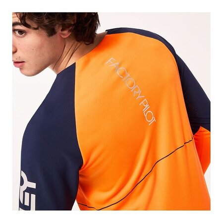 Tričko Oakley Maven Scrub LS Jersey Orange/Blue Tričko Oakley Maven Scrub LS Jersey Orange/Blue