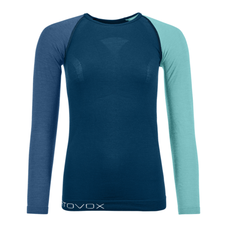 Tričko Ortovox 120 Comp Light Long Sleeve W Petrol Blue