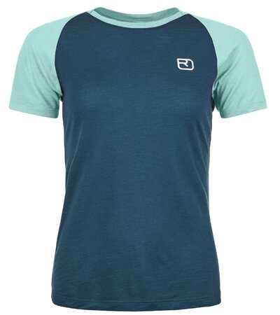 Tričko Ortovox W's 120 Tec Fast Mountain Ts Petrol Blue Tričko Ortovox W's 120 Tec Fast Mountain Ts Petrol Blue