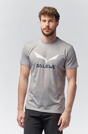 Tričko Salewa Solidlogo Dry M Heather Grey