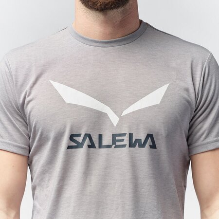 Tričko Salewa Solidlogo Dry M Heather Grey