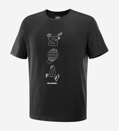 Tričko Salomon Worthy Ss Tee Deep Black