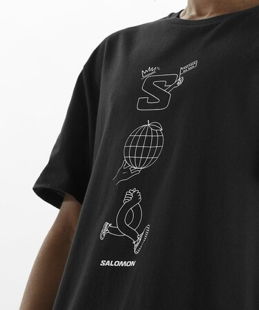 Tričko Salomon Worthy Ss Tee Deep Black