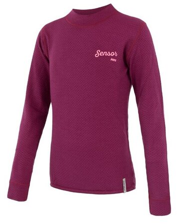Tričko Sensor Merino DF Tee Ls Junior Lilla Tričko Sensor Merino DF Tee Ls Junior Lilla