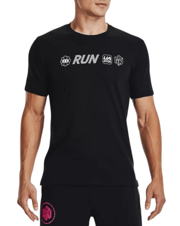 Pánske tričko Under Armour Run Anywhere SS Black Pánske tričko Under Armour Run Anywhere SS Black