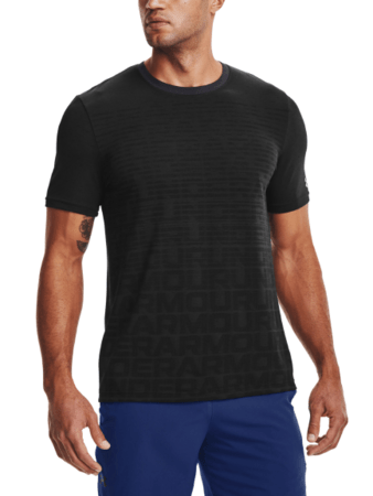 Tričko Under Armour Seamless Wordmark SS Black