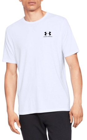 Tričko Under Armour Sportstyle Left Chest White