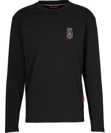 Tričko Van Deer Essential Longsleeve T-Shirt Black