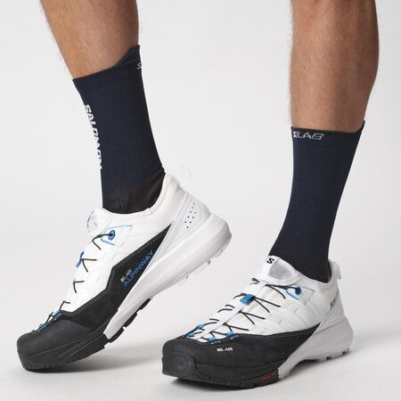 Turistické topánky Salomon S LAB Alpinway White/Black/Transcend Blue