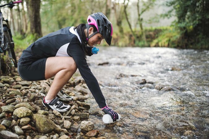 Fľaša Quell Nomad Filtering Bottle Blue