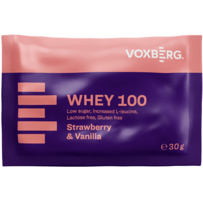Proteín Voxberg Whey 100 Vanilka & jahoda 30g