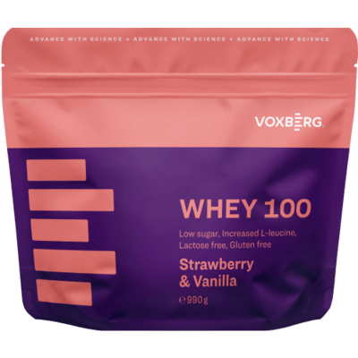 Proteín Voxberg Whey 100 Vanilka & jahoda 990g