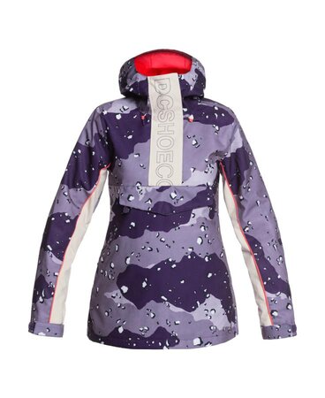 Zimná bunda DC Envy Anorak Chocolate Chip Grapescale Camo