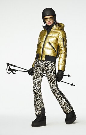 Lyžiarska bunda Goldbergh AURA Ladies No Fur Gold