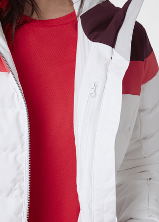Lyžiarska bunda Helly Hansen W Imperial Puffy White/Red