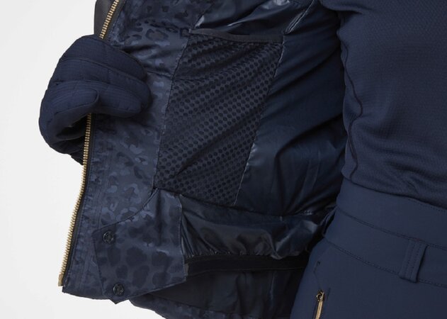 Lyžiarska bunda Helly Hansen W Valdisere Puffy Navy