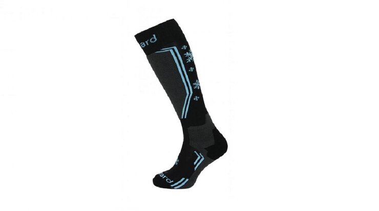 Lyžiarske ponožky Blizzard Viva Warm black/grey/blue 19/20