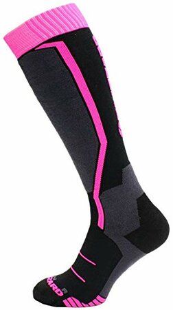 Lyžiarske ponožky Blizzard Viva All Around ski socks black/antracite/magenta