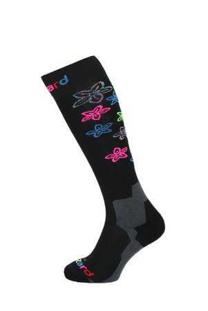 Ponožky Blizzard Viva Flowers Junior Black/Flowers