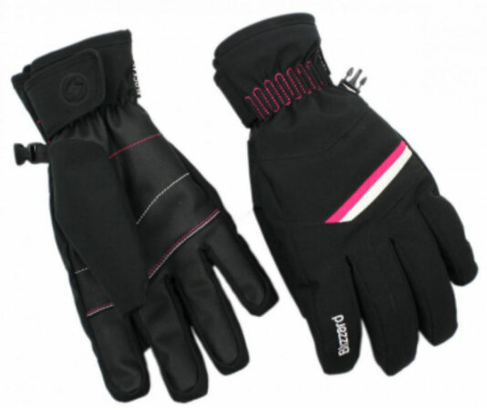 Lyžiarske rukavice Blizzard Viva Plose ski gloves black/ white/ pink 19/20