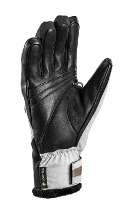 Lyžiarske rukavice Leki Snowbird 3D GTX Lady White/Gold 20/21