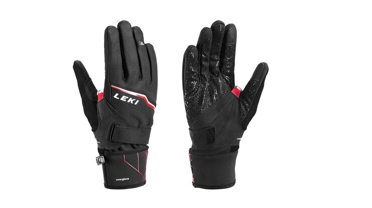 Lyžiarske rukavice Leki Tour Vision V Plus black/red/grey 19/20
