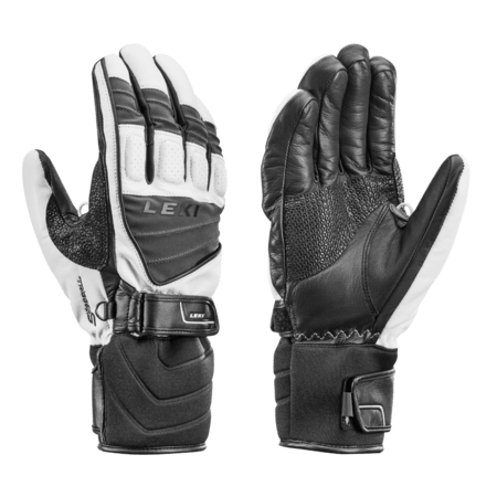 Lyžiarske rukavice Leki Griffin S Black/ Grey/ White 18/19