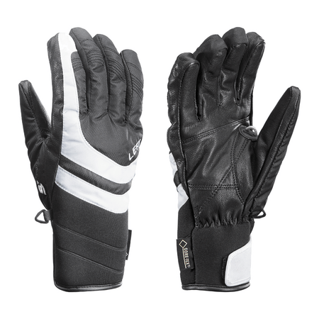 Lyžiarske rukavice Leki Louise S GTX Lady Black/ White 18/19