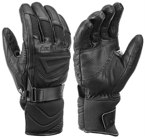 Lyžiarske rukavice Leki Griffin S Black 19/20