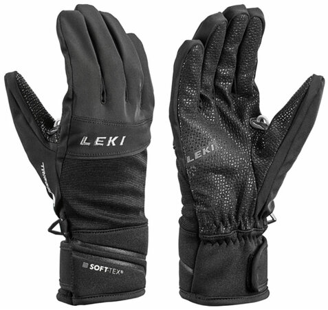 Lyžiarske rukavice Leki Slate S Black 19/20