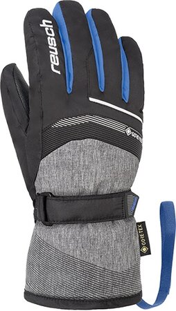 Lyžiarske rukavice Reusch Bolt GTX junior black / brilliant blue 19/20