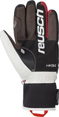 Lyžiarske rukavice Reusch Henrik Kristoffersen white / black / red 19/20