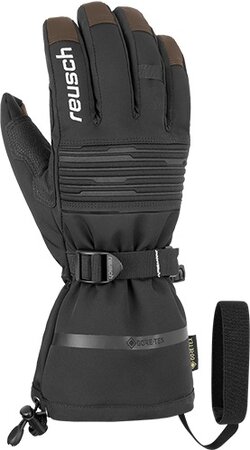 Lyžiarske rukavice Reusch Isidro GTX dark brown / black 19/20