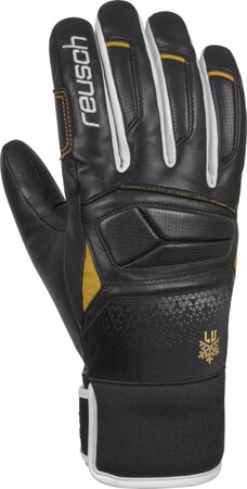 Lyžiarske rukavice Reusch Lindsey vonn black / white / gold 19/20