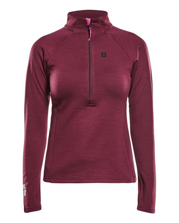 Mikina 8848 Altitude Inga W Wool Sweat Wine