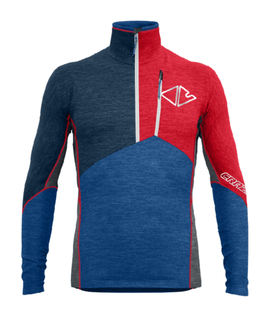 Mikina Crazy Idea Pull Flame Man Red