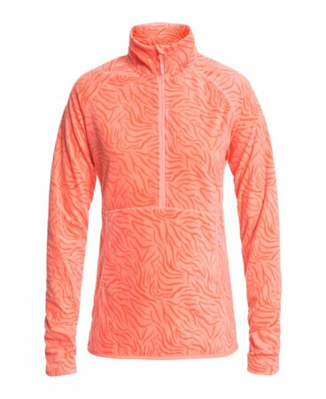 Mikina Roxy Cascade Fusion Coral Zebra Print 20/21