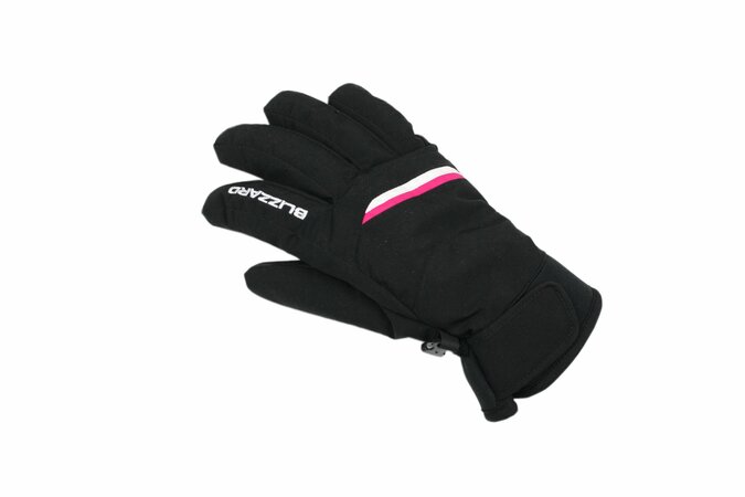 Lyžiarske rukavice Blizzard Viva Plose ski black/ white/ pink