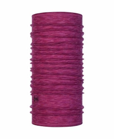 Nákrčník Buff wool lightweight multi stripesraspbe