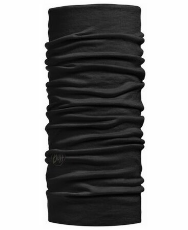 Nákrčník Buff Merino Lightweight Solid Black