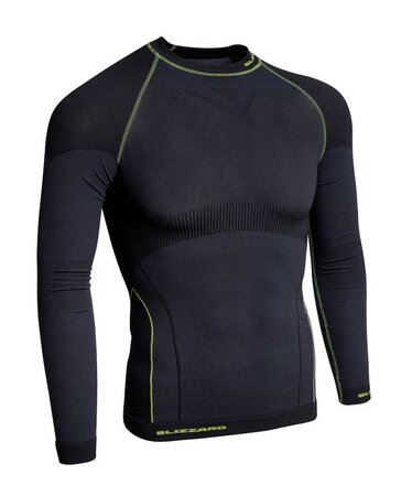 Pánske termo tričko Blizzard Mens long sleeve Anthracite/Neon Yellow