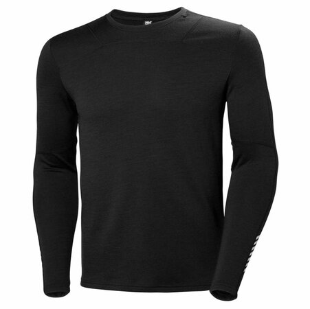Pánske termo tričko Helly Hansen Lifa Merino Crew Black
